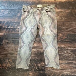 Current/Elliott stiletto desert Navajo tribal print Jeans